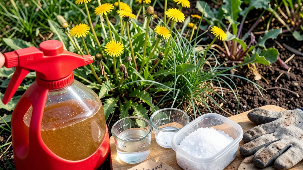Homemade Weed Killer With Vinegar and Salt: Targeted Burn That Smothers Weeds in Days