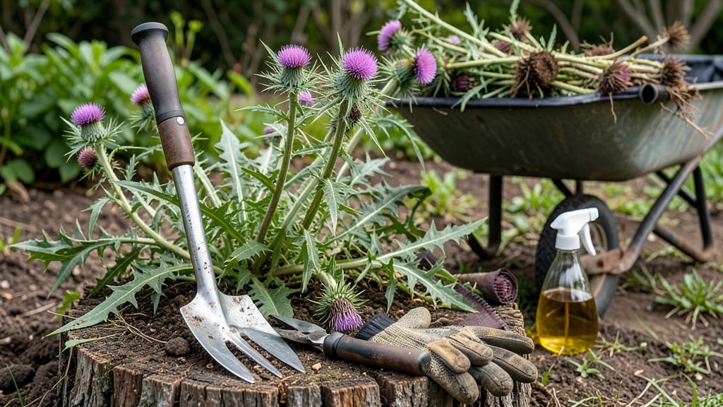 How Do You Get Rid of Thistle Weeds: Twist-and-Pull Root Hack for Stubborn Invaders
