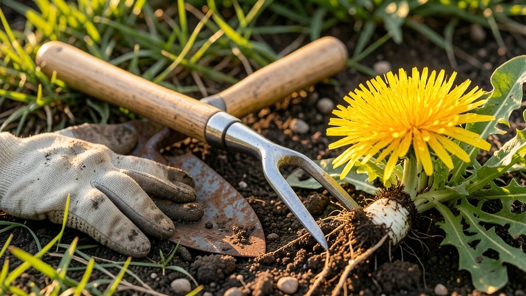 How to Use a Dandelion Weeder: Twist-and-Tug Method for Deep Root Removal