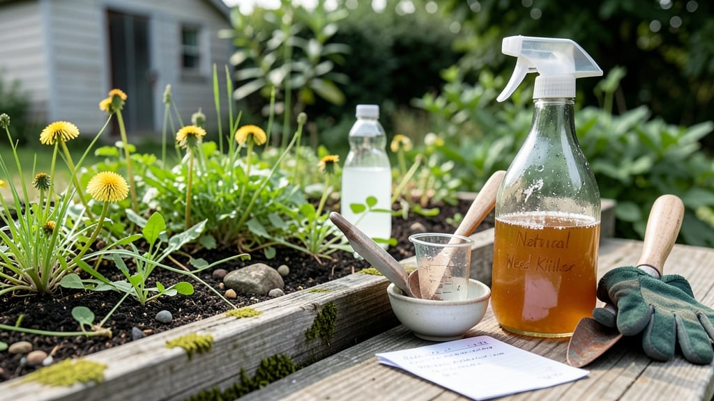 Natural Weed and Grass Killer Recipe: Boiling Vinegar-Salt Blitz for Stubborn Roots