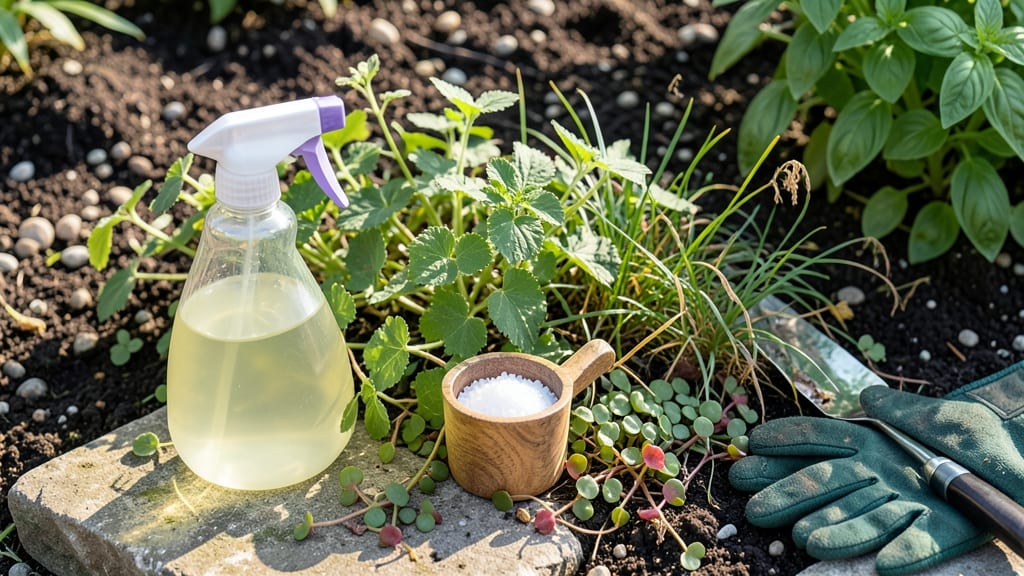 Vinegar, Salt, and Dish Soap Weed Killer: Three-Ingredient Formula That Works in Hours