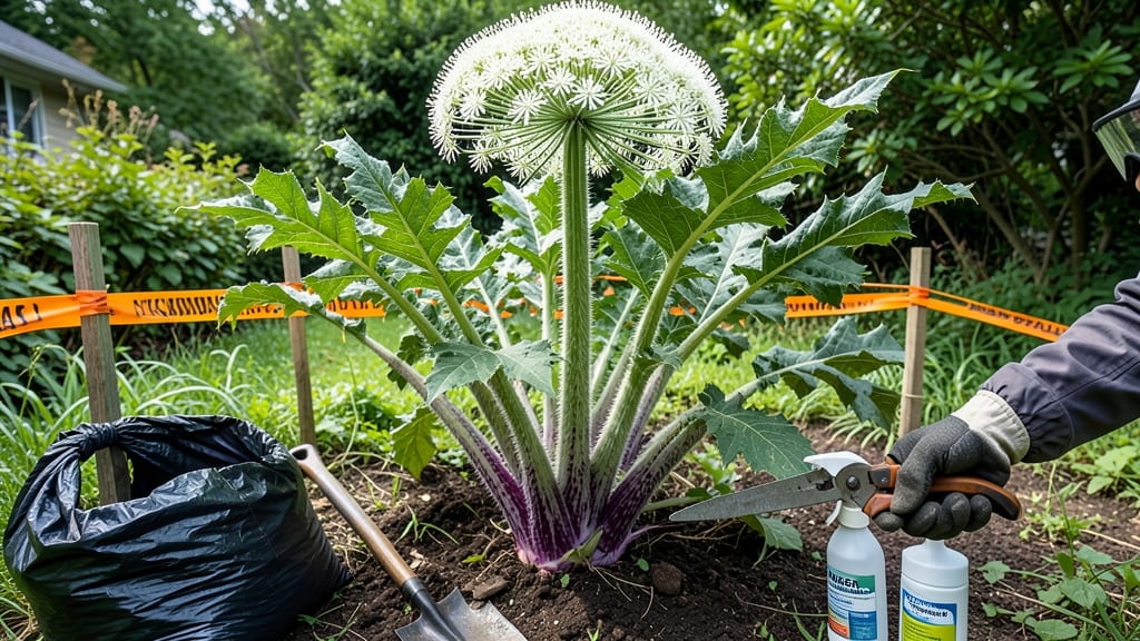 Giant Hogweed Removal: Twist-And-Twist Root Extraction Without Digging