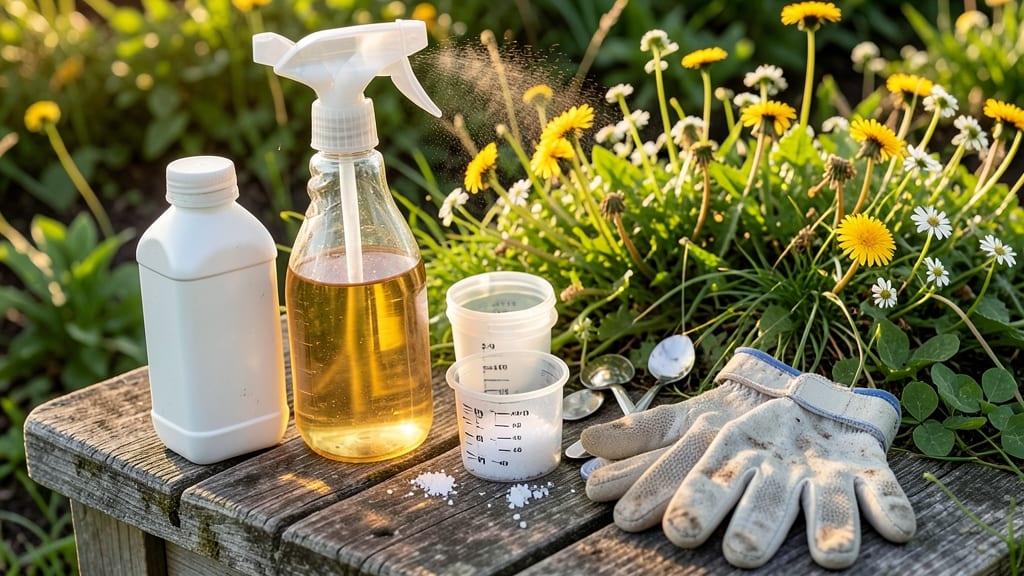 Homemade Weed Killer Recipe With Vinegar And Epsom Salt: Salt-Enhanced Vinegar That Starves Roots Fast