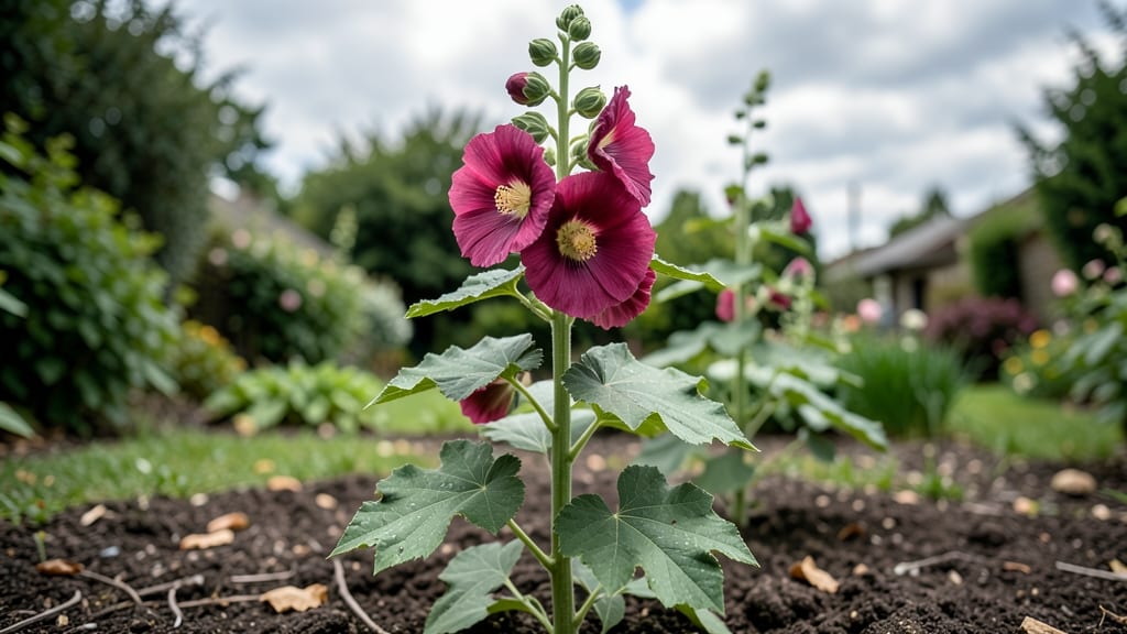 Are Hollyhocks Perennials: Self-Seeding Habits and Zone-Specific Survival Tips