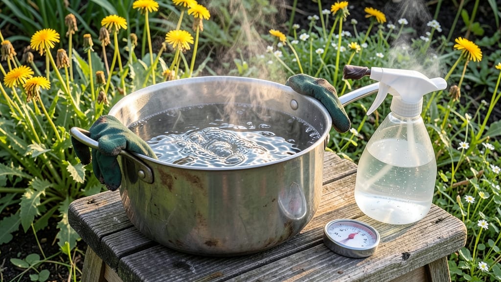 Salt Boiling Water Weed Killer: Instant Root Dissolve for Stubborn Garden Invaders