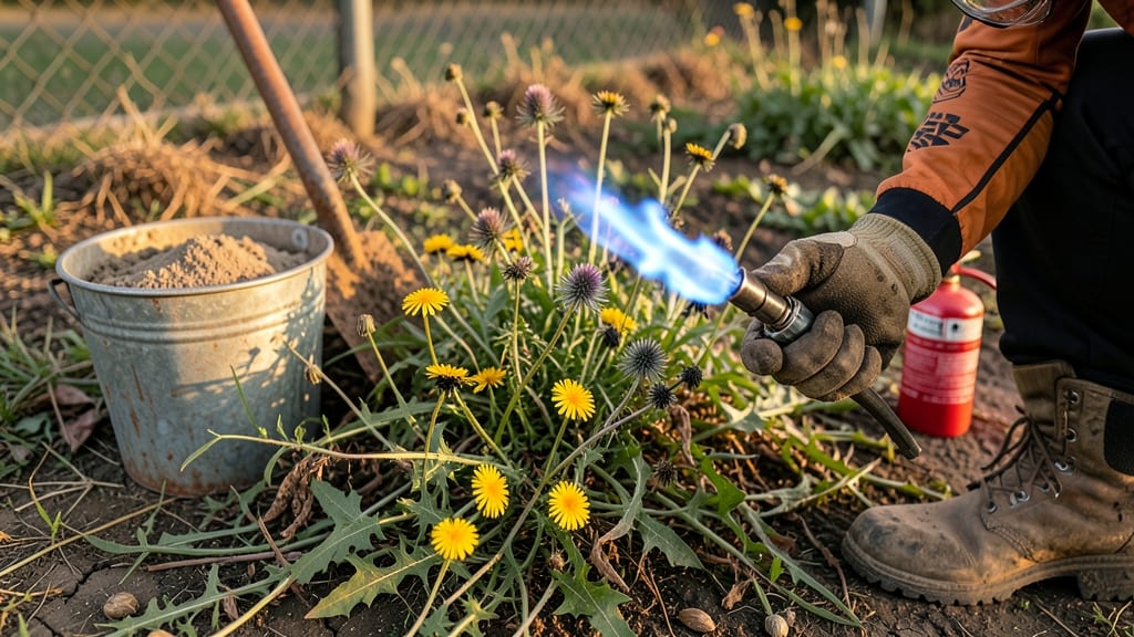 Burn Weeds in Yard: Targeted Heat That Starves Roots Instantly