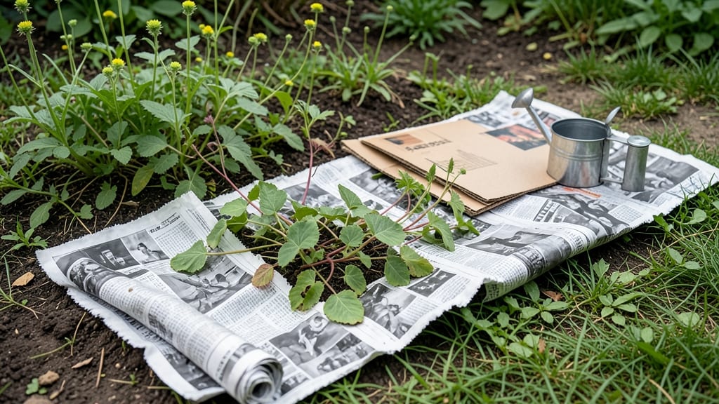 Newspaper Weed Control: Layered Suffocation That Works in Weeks