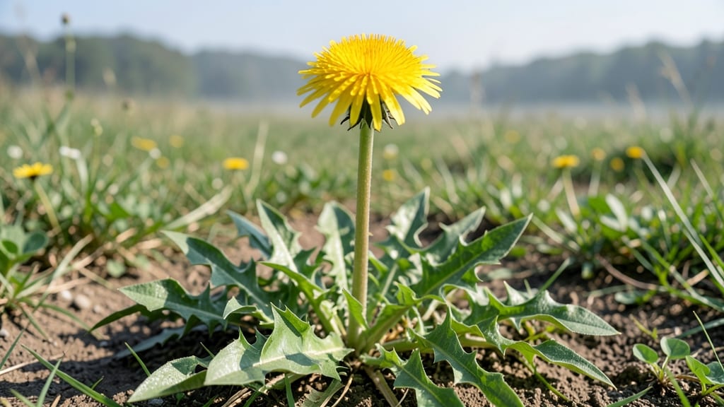 Yellow Flowered Weed in Grass: Dandelion ID and Removal Without Digging