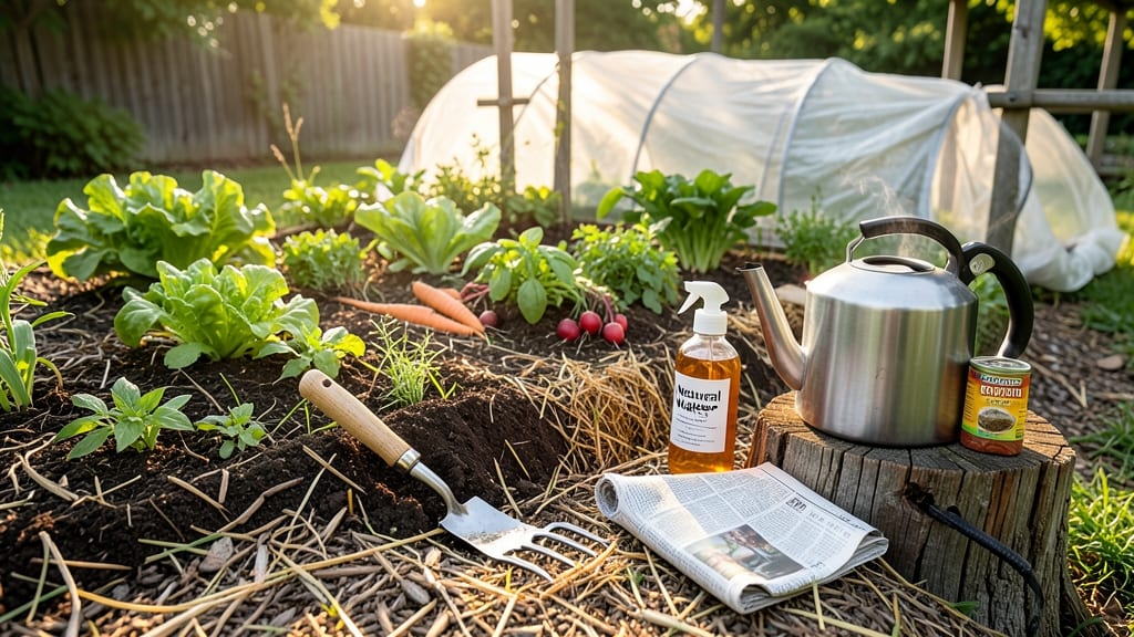 Non-Chemical Weed Control: Salt Vinegar Spray That Starves Roots in 24 Hours