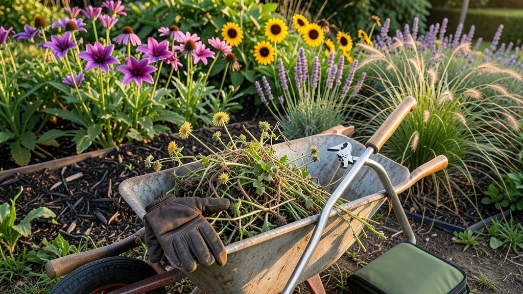 Weed a Flower Bed: Boiling Water Drench That Starves Roots in One Step