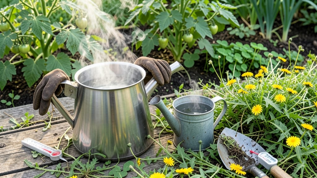 Killing Weeds Boiling Water: Instant Eradication Without Digging or Chemicals