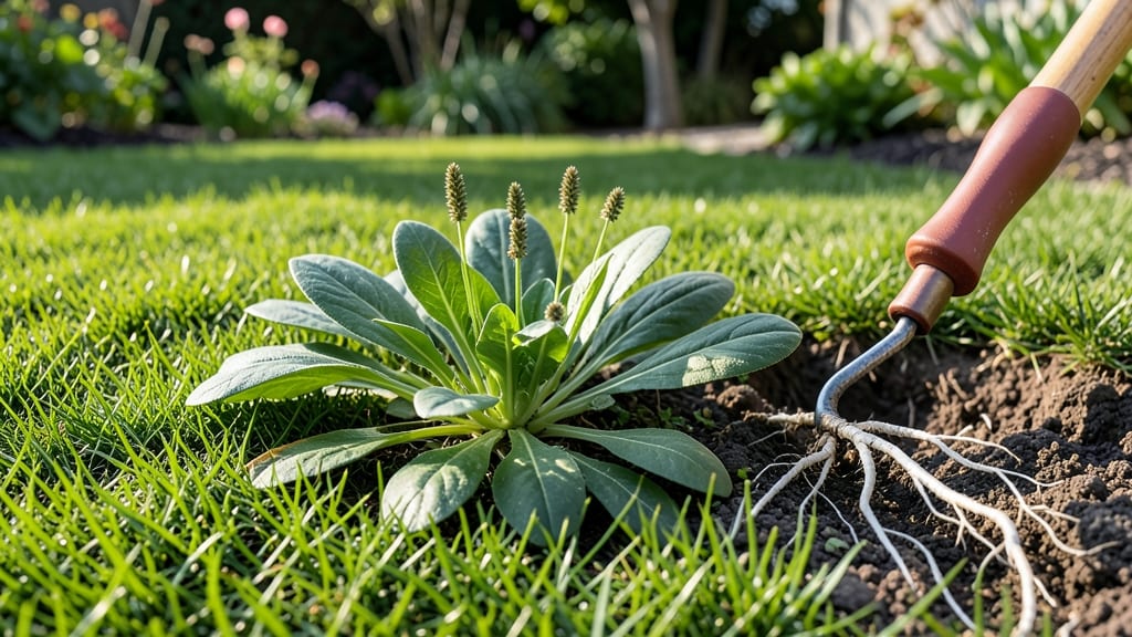 Plantain Weed Lawn Removal: Scalding Water Technique That Dissolves Roots Instantly