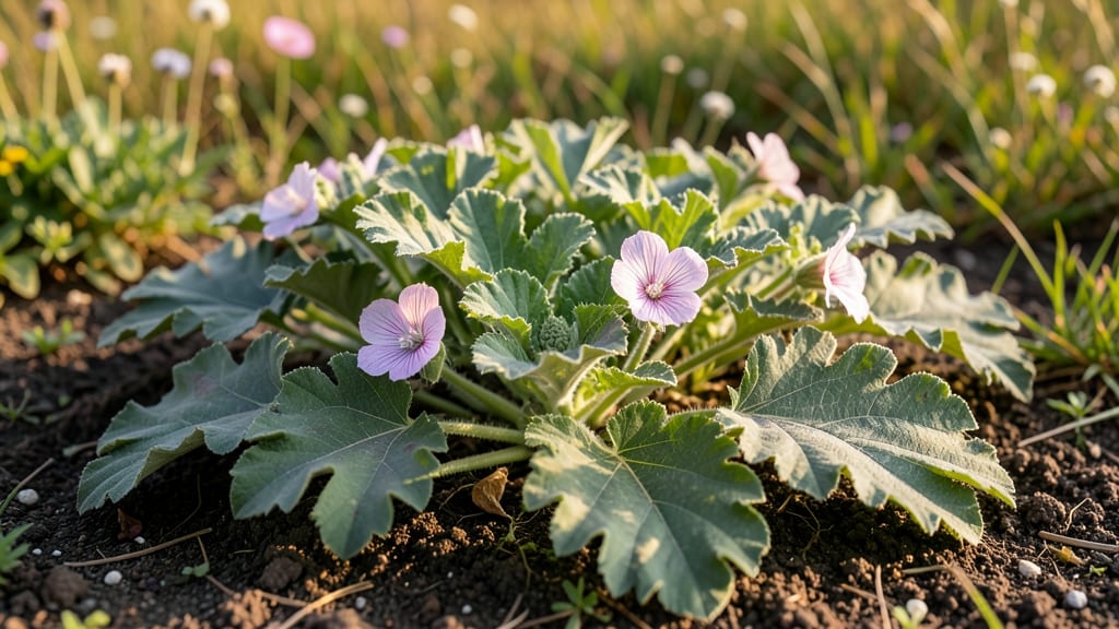 Mallow Weed Plant: Thorn-Free Privacy Screen in 1 Season
