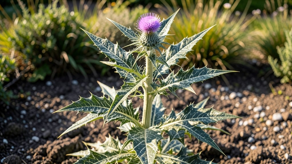 Milk Thistle Weeds: Twist-Out Method for Stubborn Root Removal