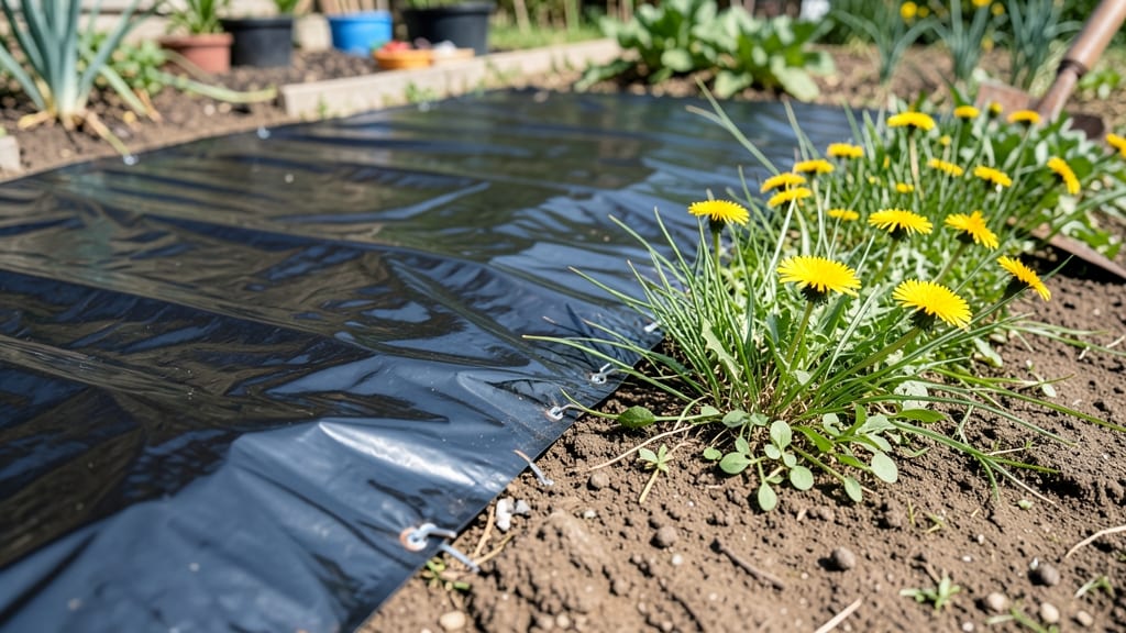 Killing Weeds With Black Plastic: Sun-Blocking Barrier That Smothers Roots in Weeks
